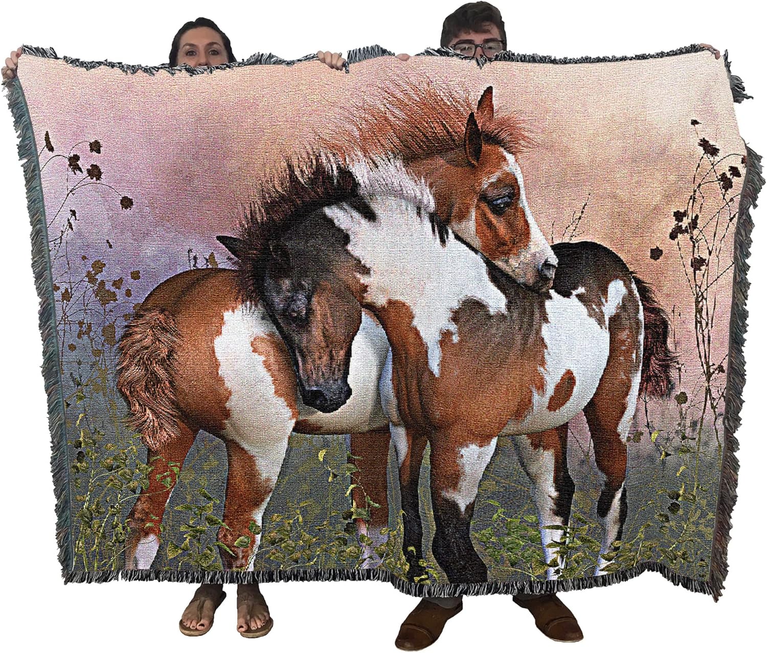 A Good Life Horse Tapestry Blanket by Laurie Prindle - Image 2
