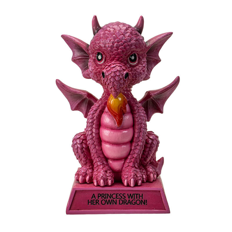 A Princess With Her Own Dragon Figurine