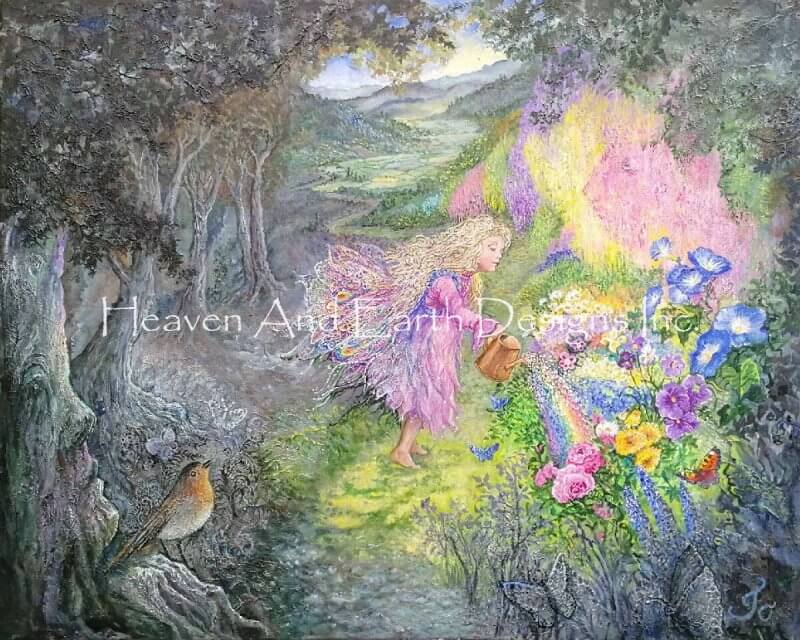 A Splash of Fairy Magic Cross Stitch Pattern by Josephine Wall - Image 2