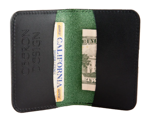Acanthus Leaf Leather Card Holder - Image 3