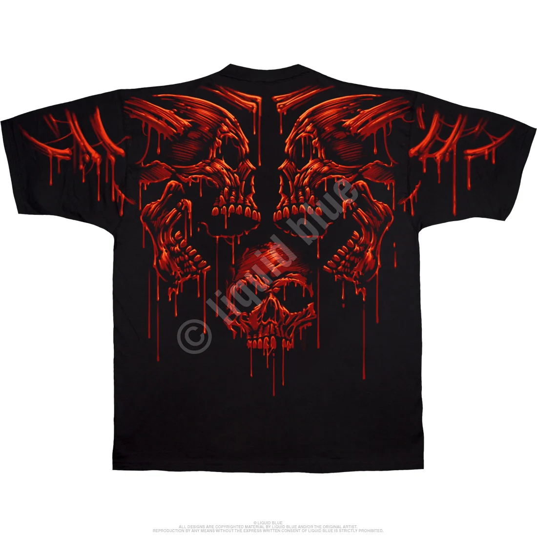 Acid Rain Skulls T-Shirt - Image 2