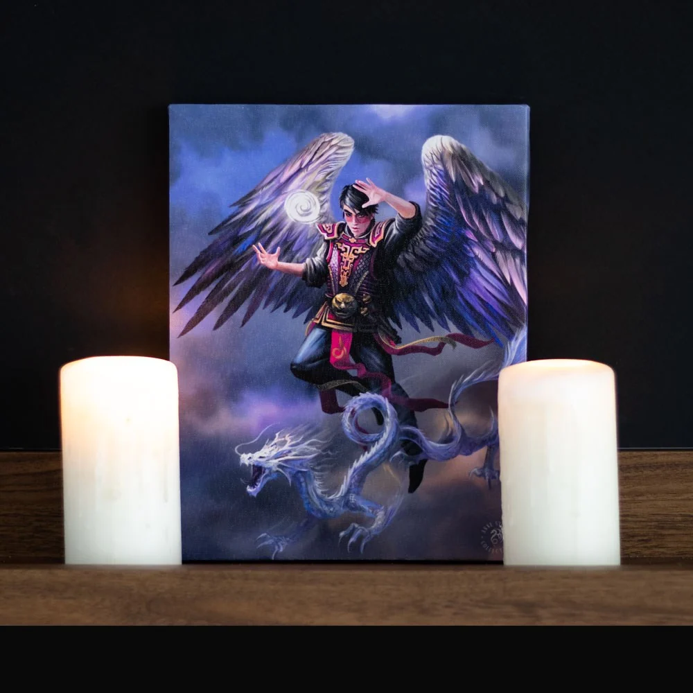 Air Elemental Wizard Canvas Print by Anne Stokes - Image 2