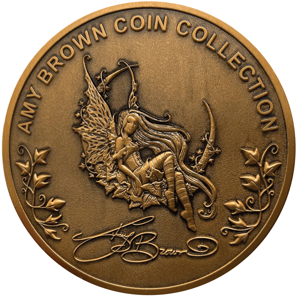 Amy Brown "A Little Faerie Magick" Goliath Collectible Coin - Image 4