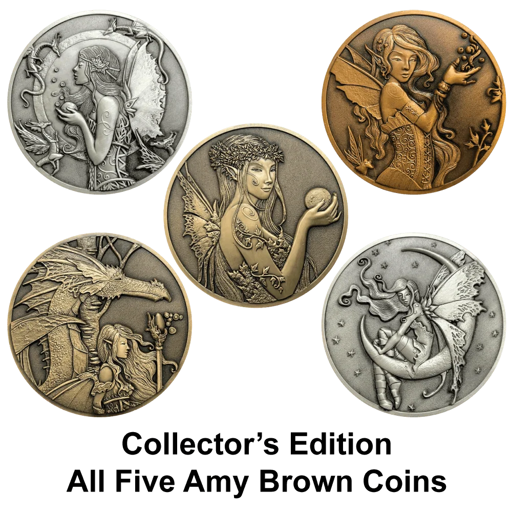 Amy Brown Fairies CollectibleCoin Set