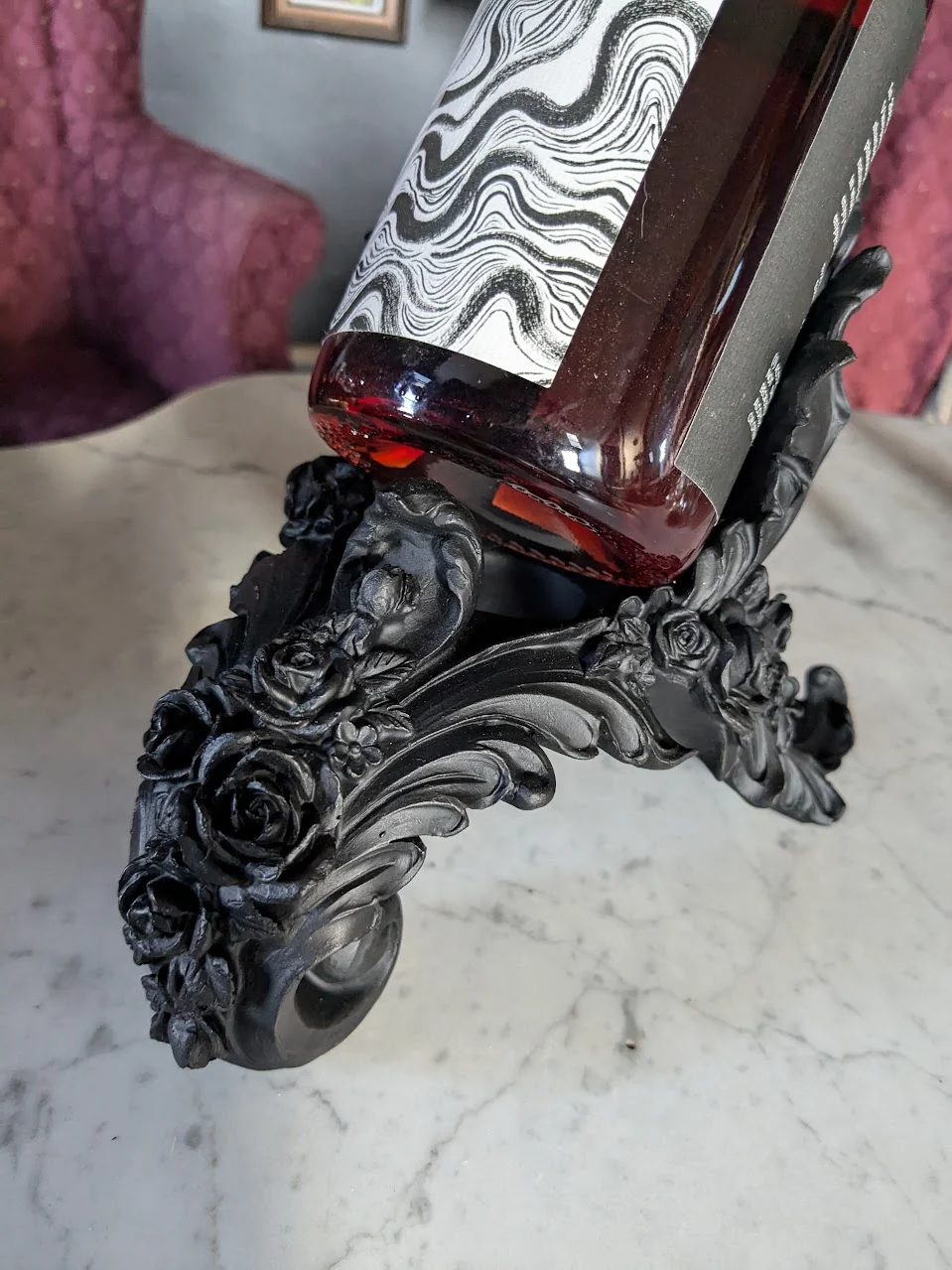 Antique Rose Wine Holder - Image 6