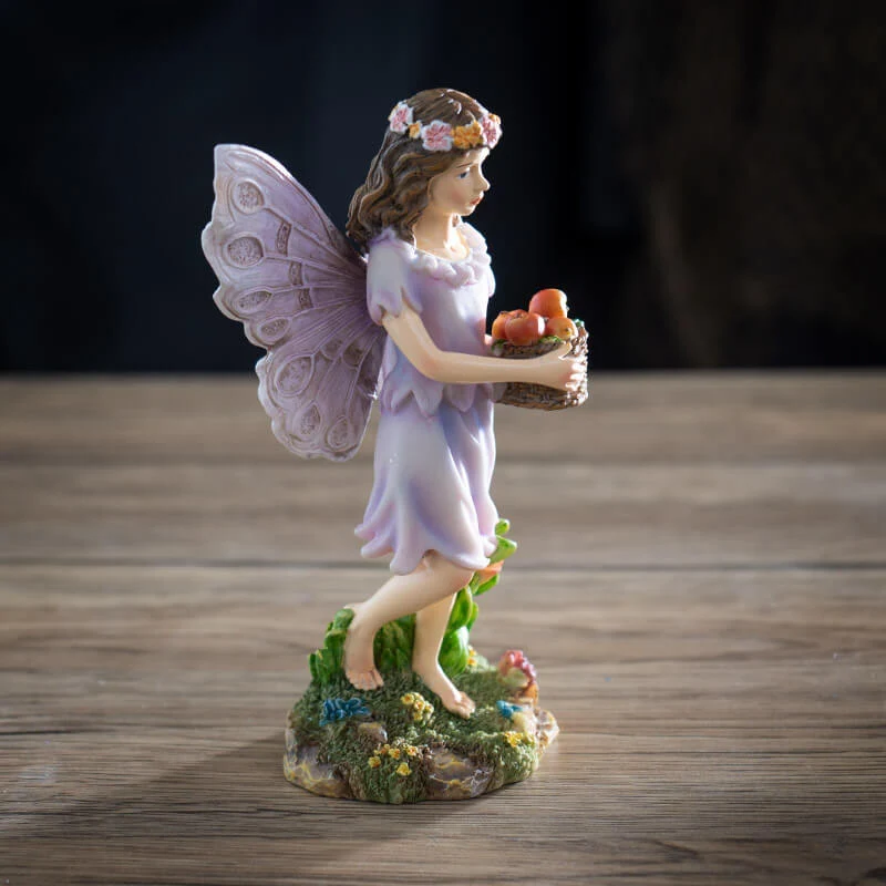 Apple Basket Fairy Figurine - Image 3