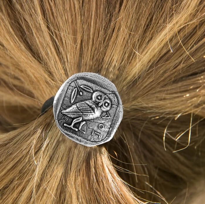 Athena's Owl Ponytail Holder - Image 3