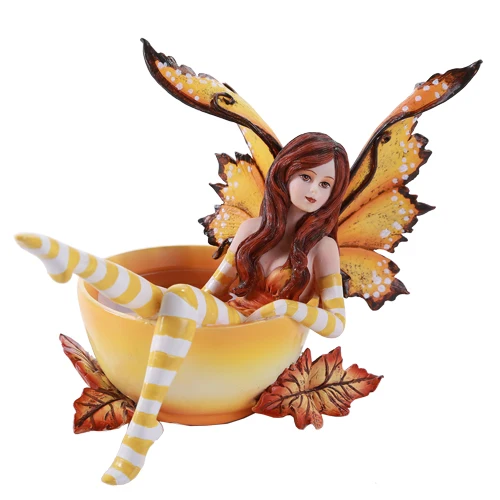 Autumn Cup Fairy Figurine