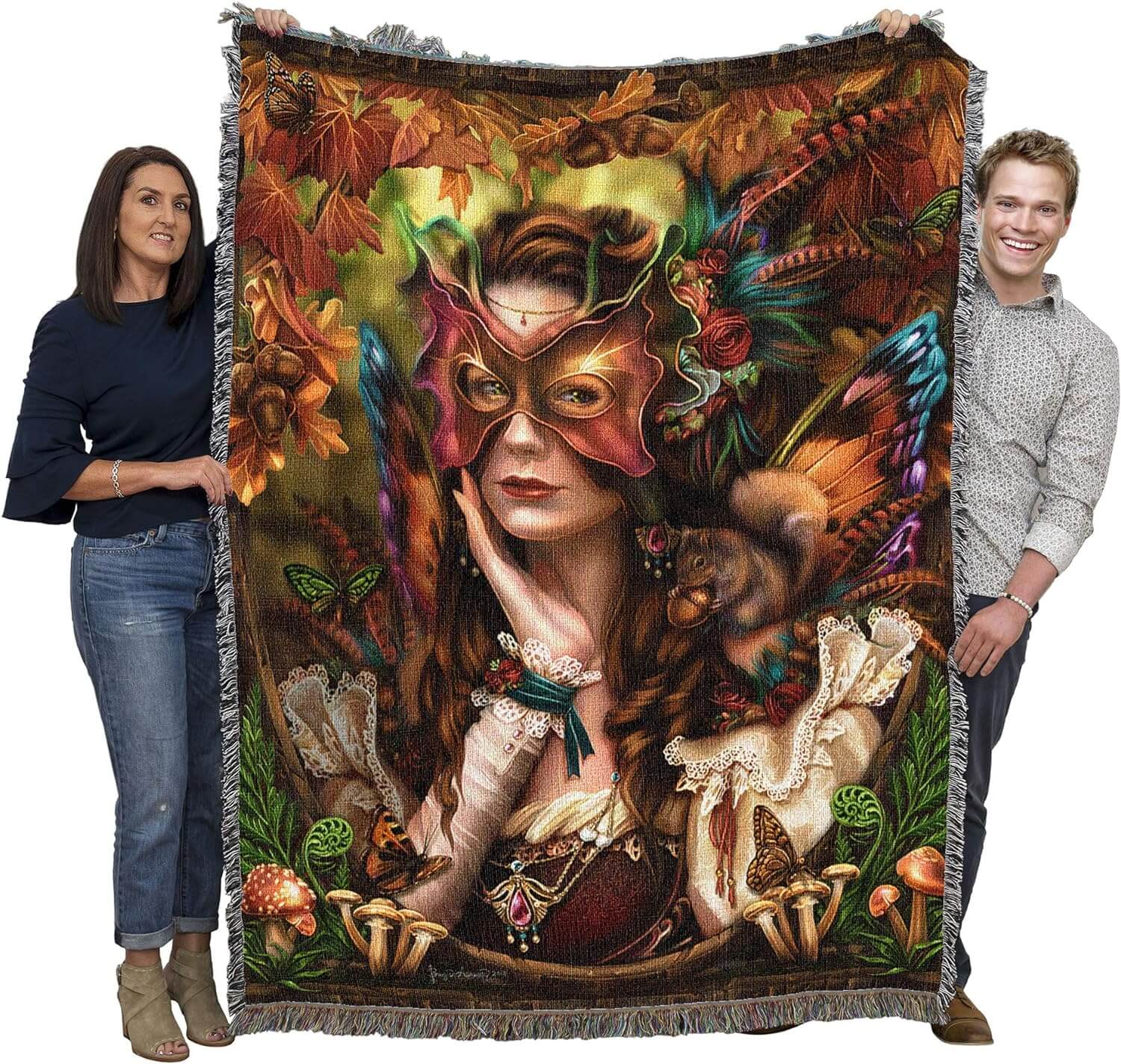 Autumn Queen Tapestry Blanket - Image 2