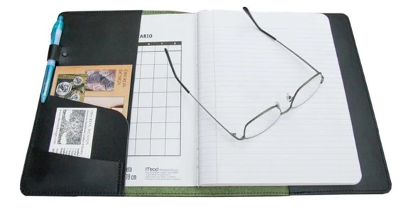 Avenue of Trees Leather Composition Notebook - Image 3