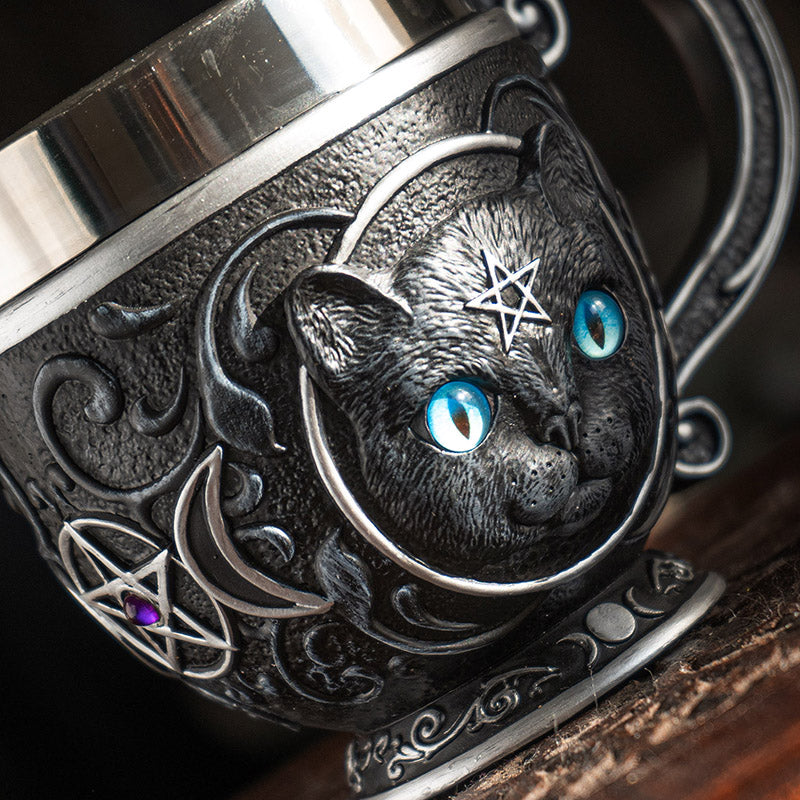 Black Cat Tea Cup - Image 3