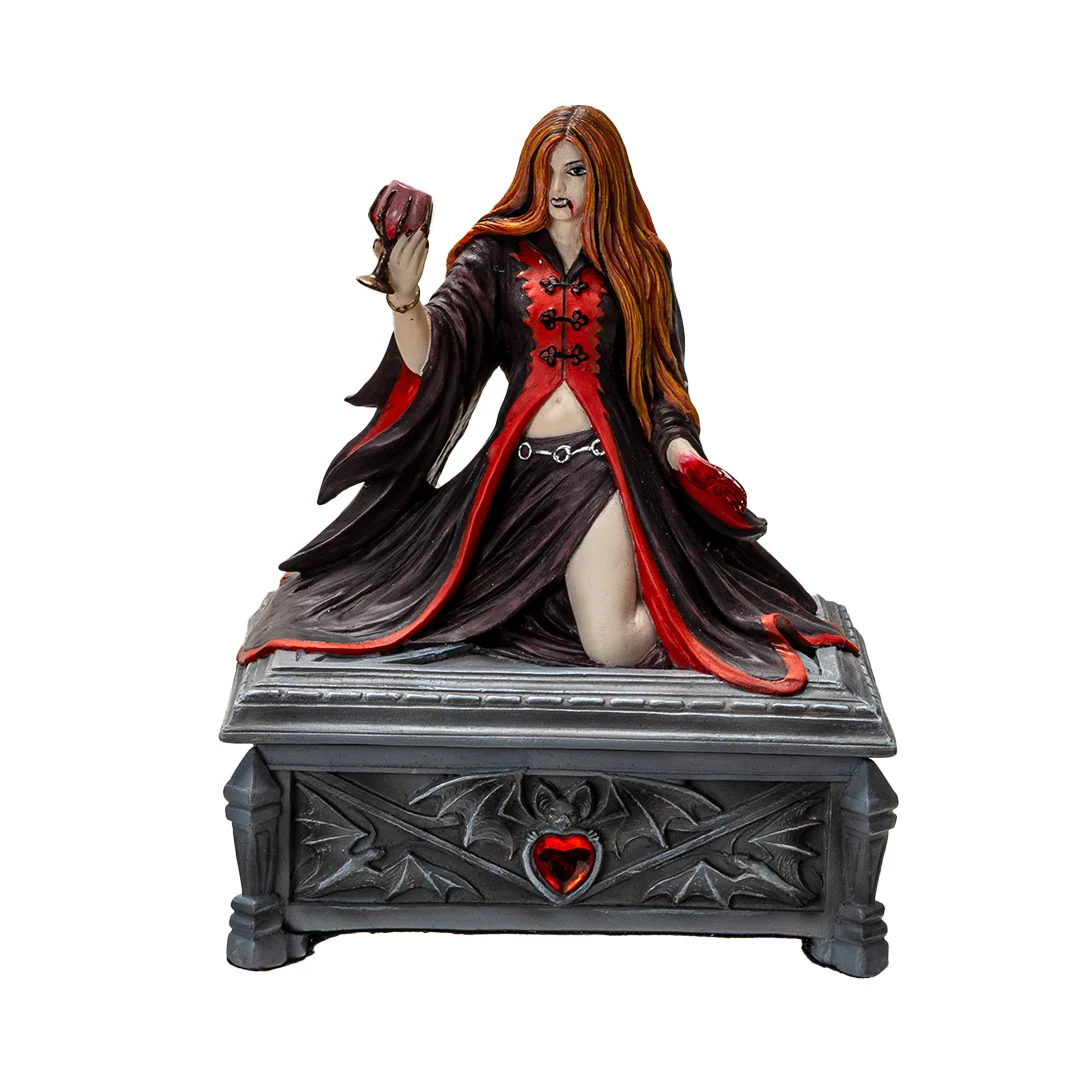 Blood Moon Vampire Trinket Box by Anne Stokes