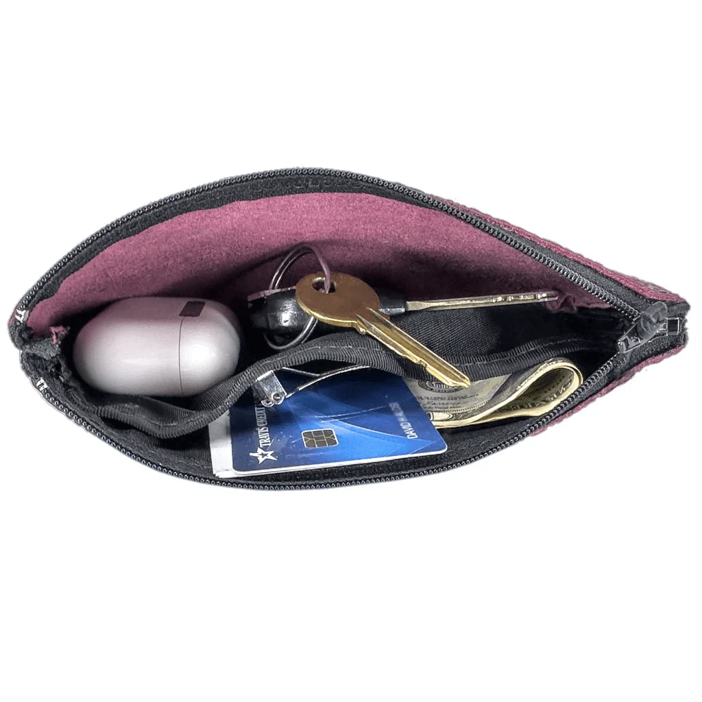 Cloud Dragon Leather Zip Wristlet Pouch - Image 3