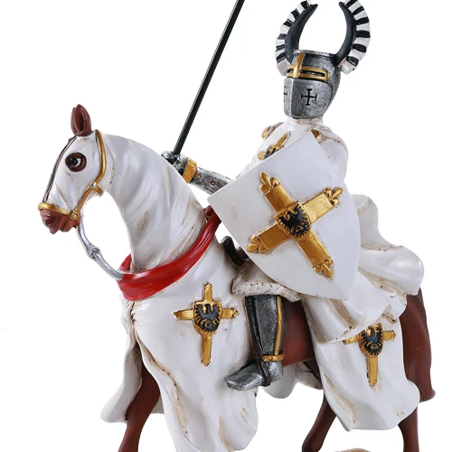 Crusader Knight in White Figurine - Image 2