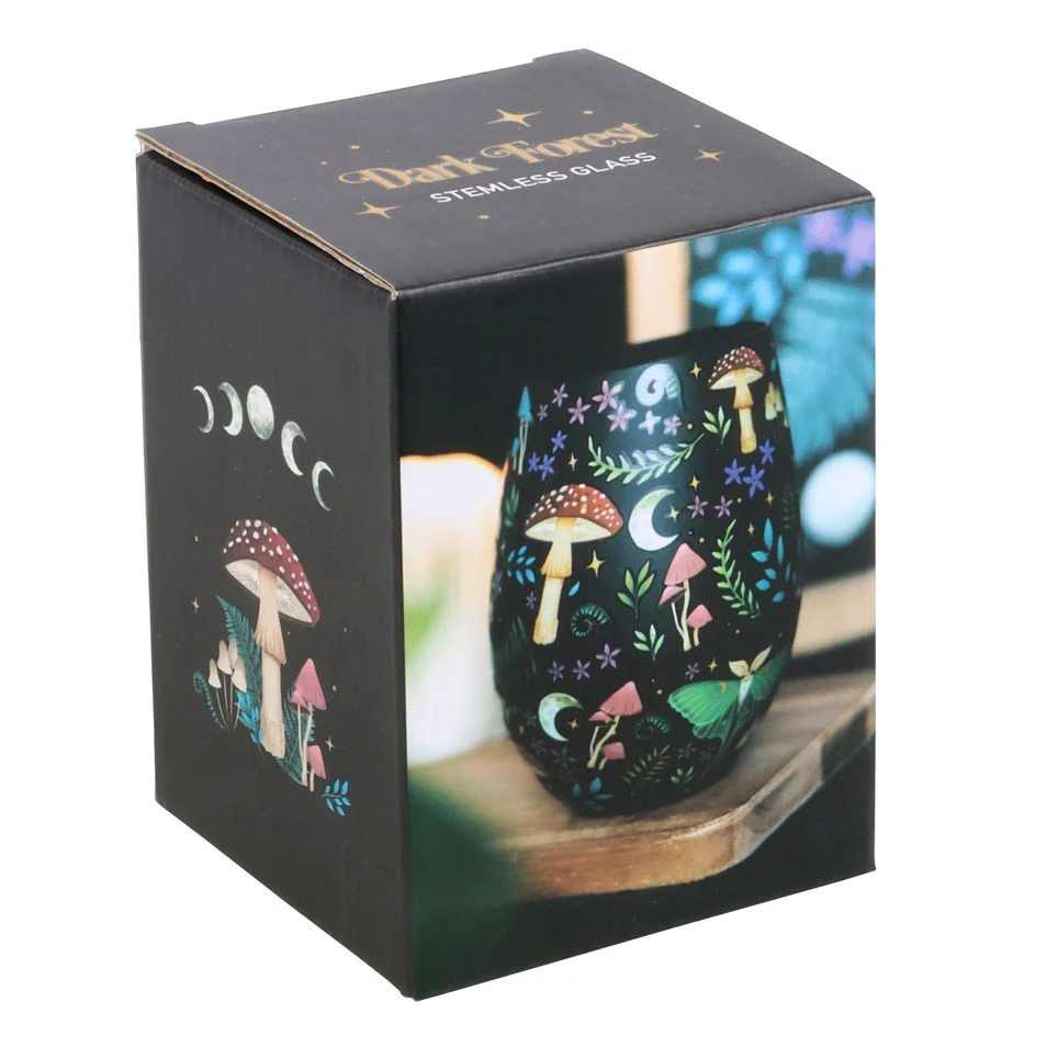Dark Forest Stemless Wine Glass - Image 2