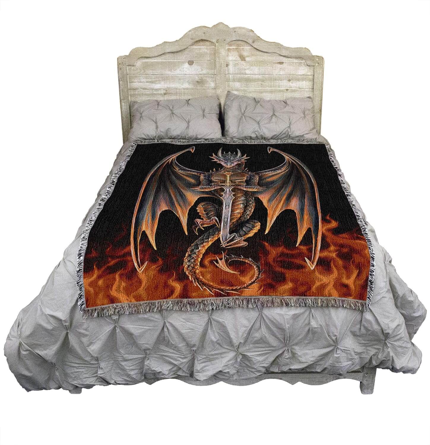 Dragon Warrior Tapestry Blanket - Image 2