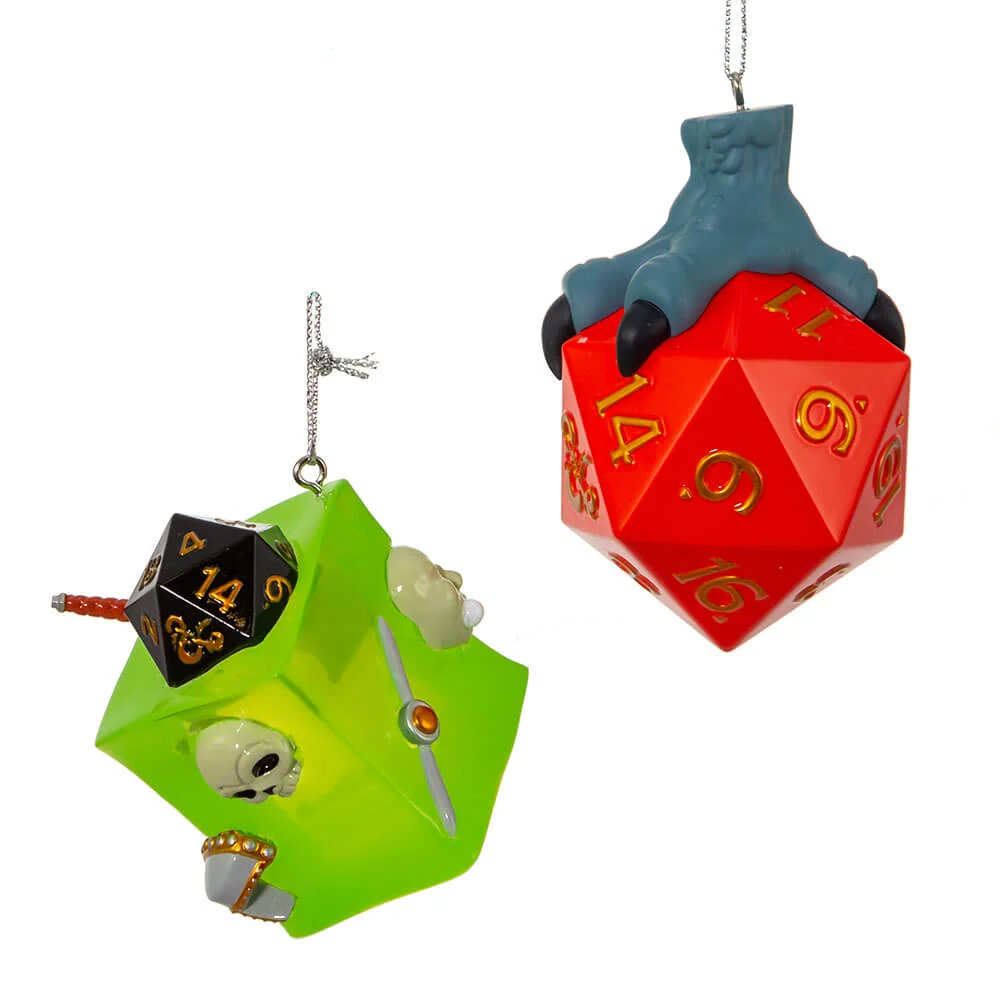 Dungeons & Dragons Dice & Gelatinous Cube Ornament Pair - Image 3