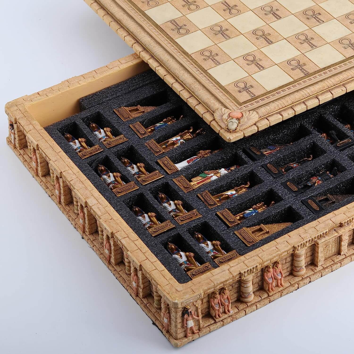Egyptian Gods Chess Set with Ankh Board - Image 5