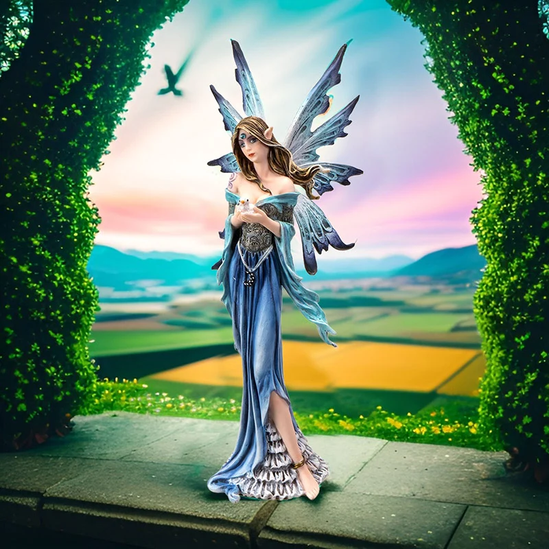 Fairy Holding a Chick Figurine - Image 4