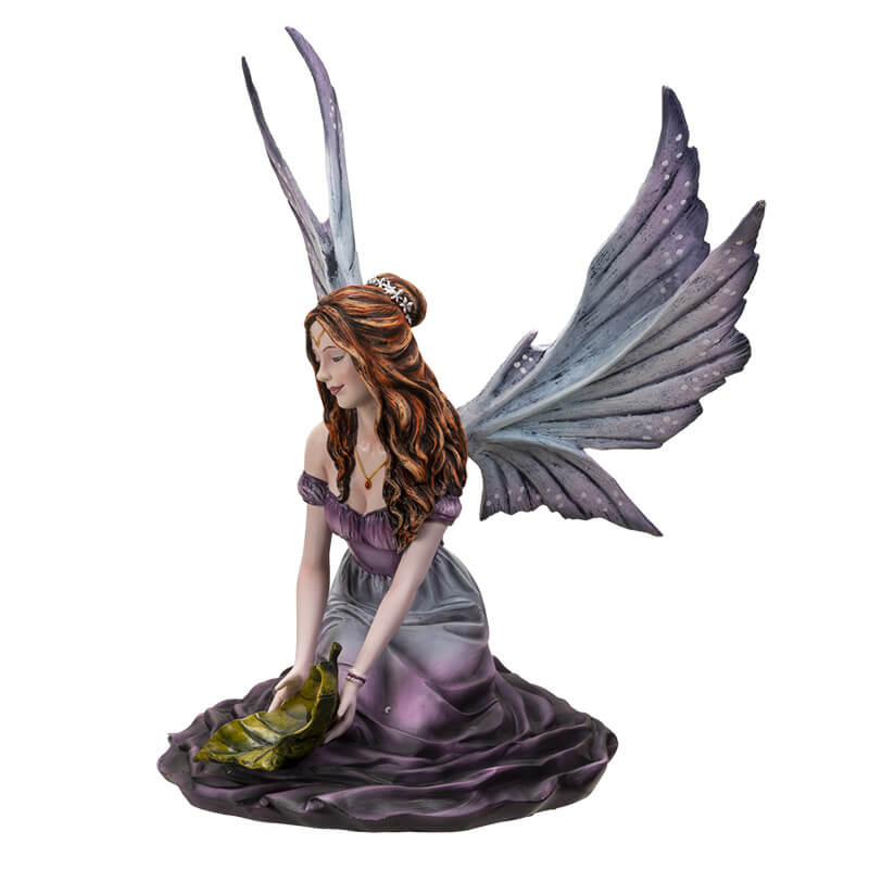 Fairy Playing with a Leaf Figurine - Image 3