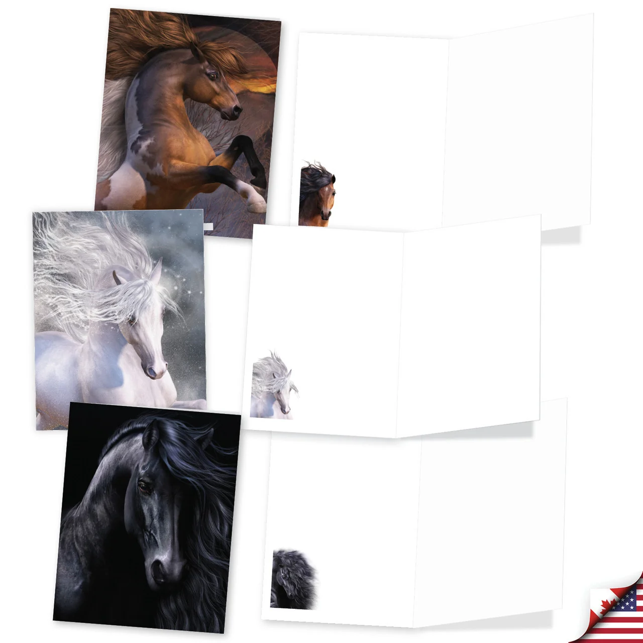 Flying Horses Mini Notecards by Laurie Prindle - Image 3