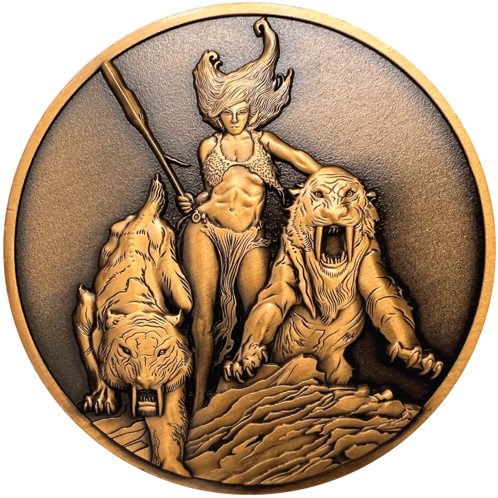 Frank Frazetta's "Huntress" Goliath Collectible Coin