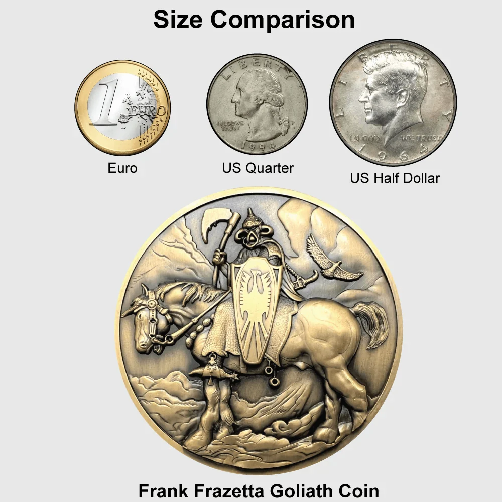 Frank Frazetta's "Huntress" Goliath Collectible Coin - Image 4