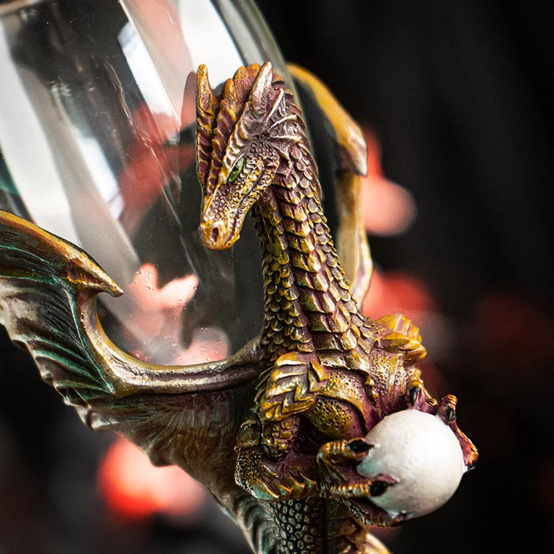 Glass Dragon Pearl Goblet - Image 3