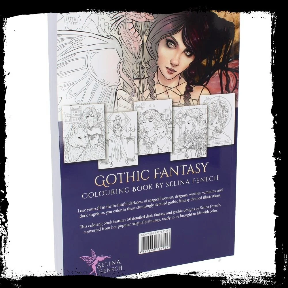 Gothic Fantasy Coloring Book by Selina Fenech - Image 3