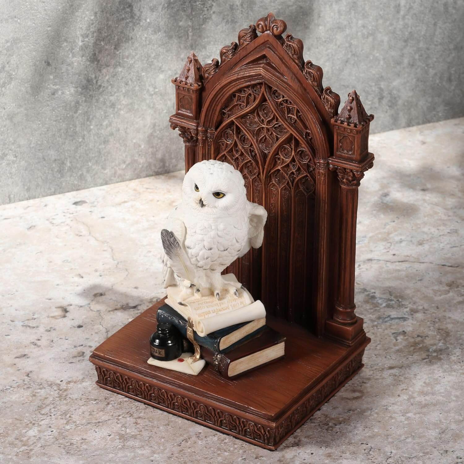 Grand Snowy Owl of Wisdom Figurine - Image 4
