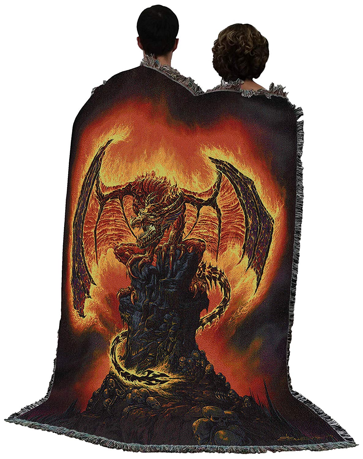 Harbinger of Fire Tapestry Blanket - Image 3