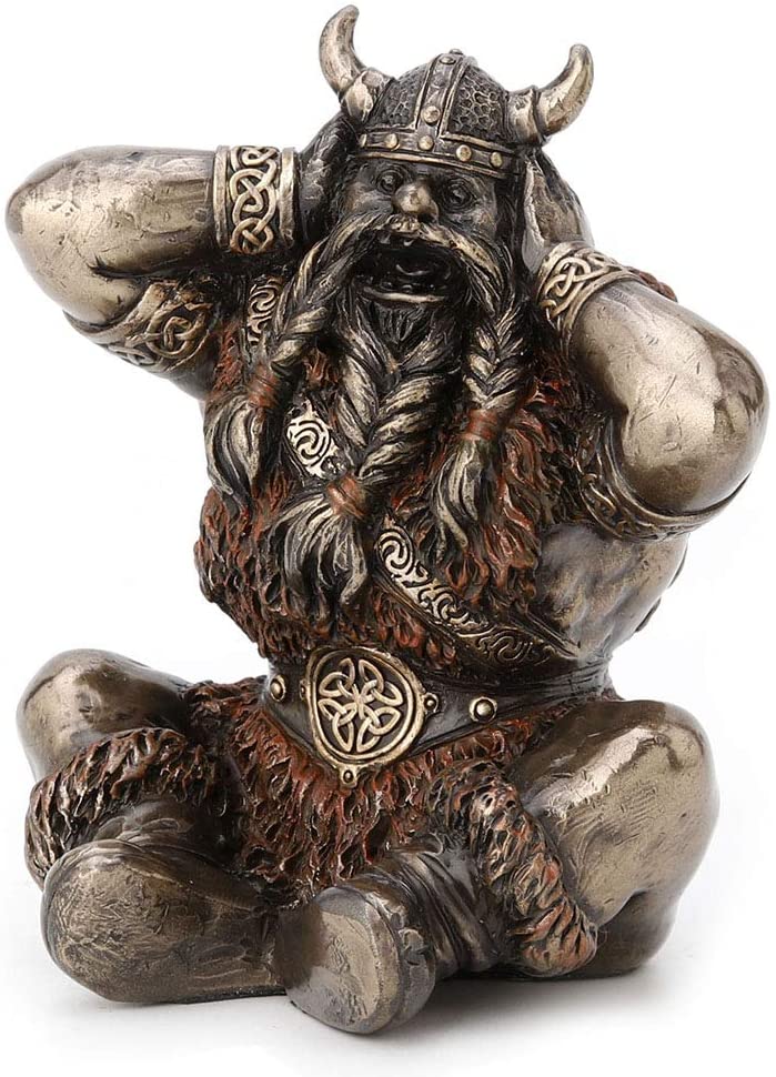 Hear, See, Speak No Evil Vikings Figurine - Image 5