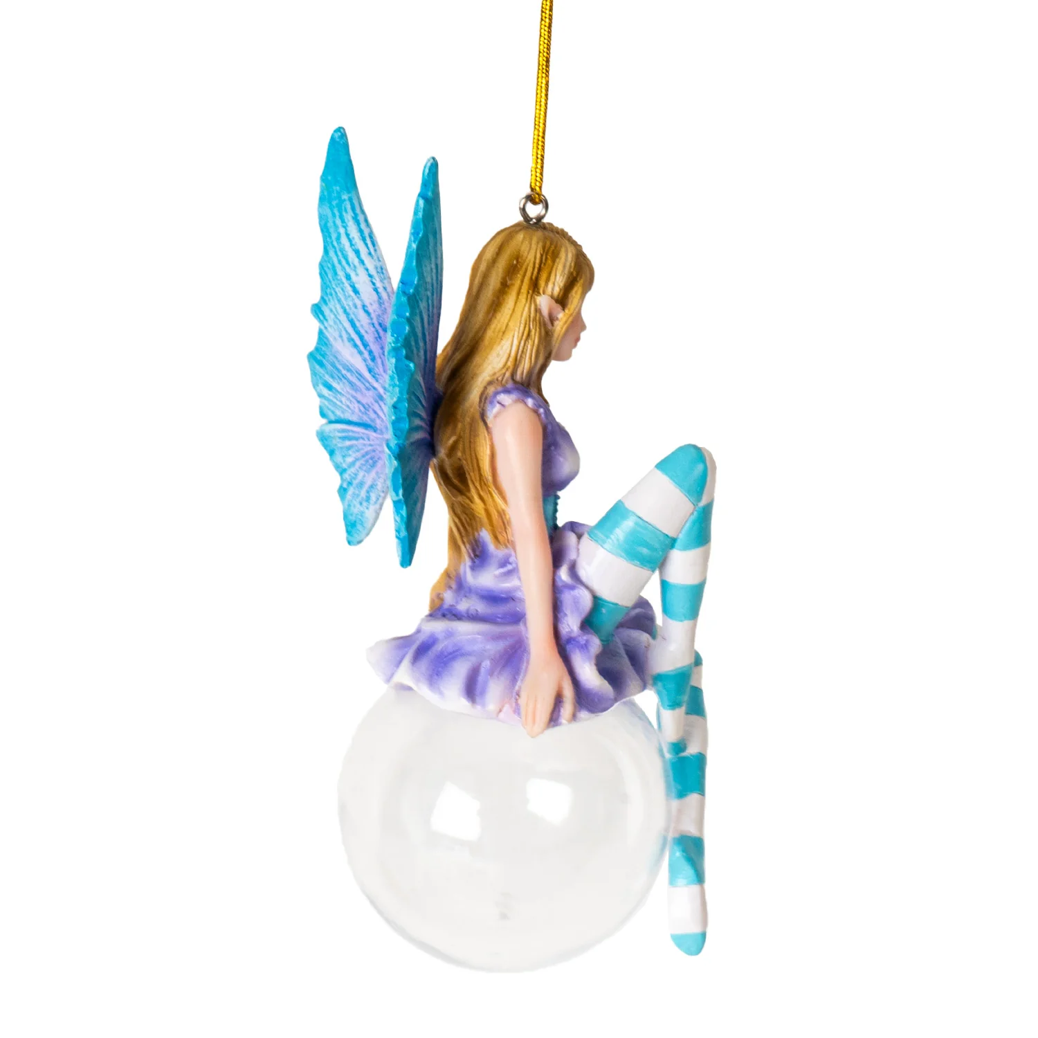 Hyacinth Bubble Rider Fairy Ornament by Amy Brown - Image 2