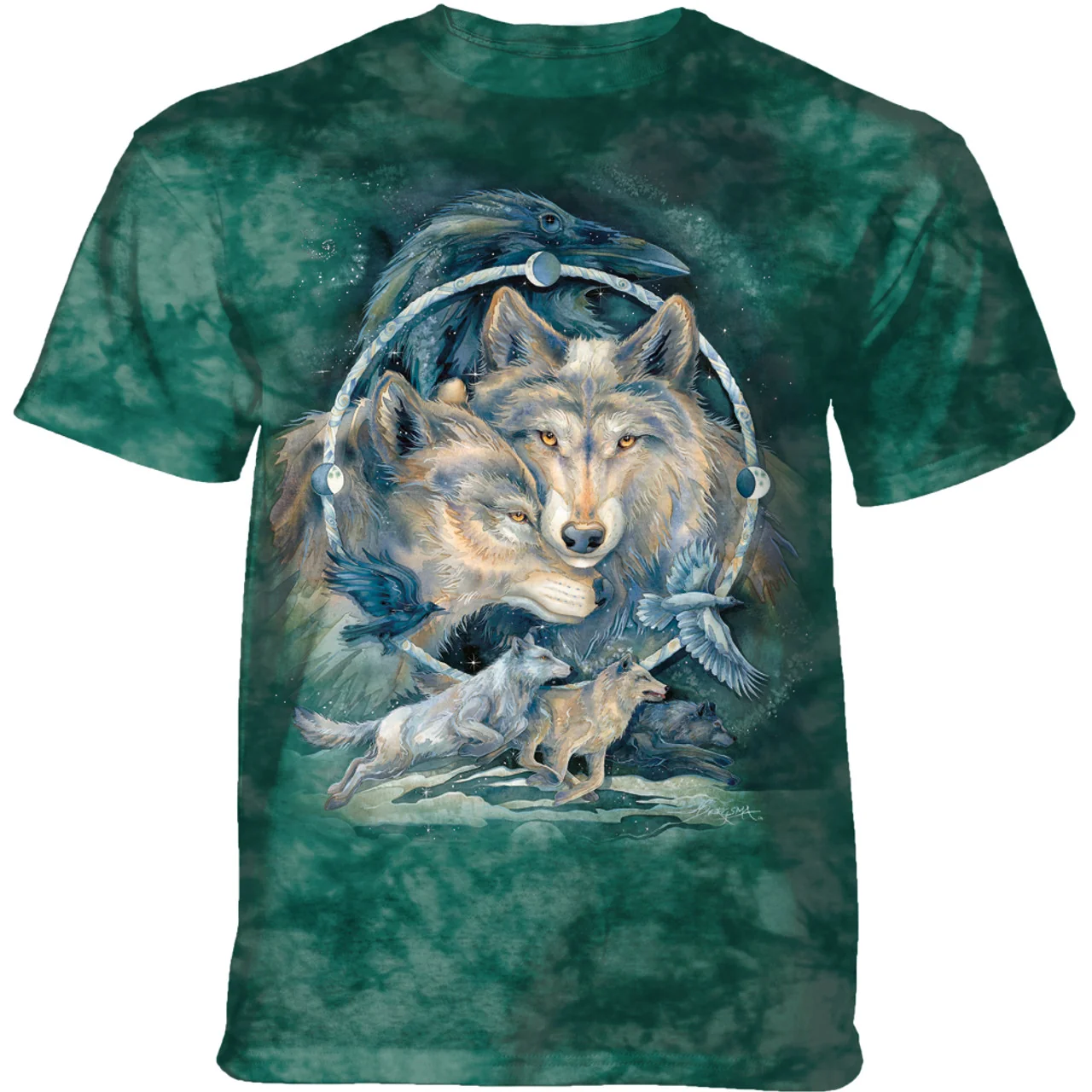 In Spirit I Am Free Wolves T-Shirt by Jody Bergsma