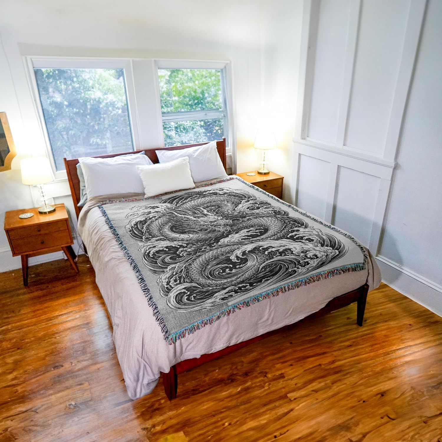Irezumi Dragon Tapestry Blanket - Image 3