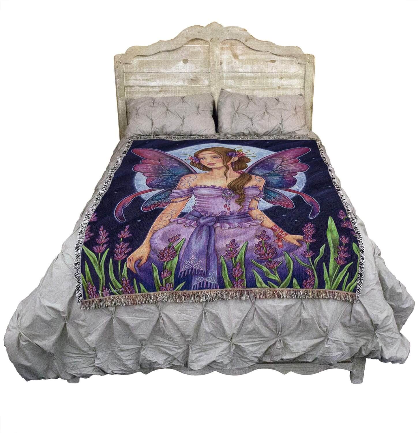 Lavender Moon Tapestry Blanket - Image 2