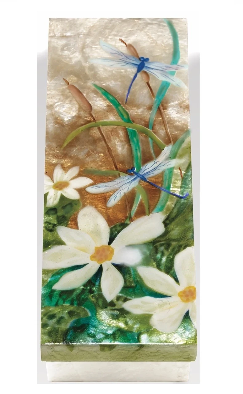 Long Dragonfly Capiz Shell Box