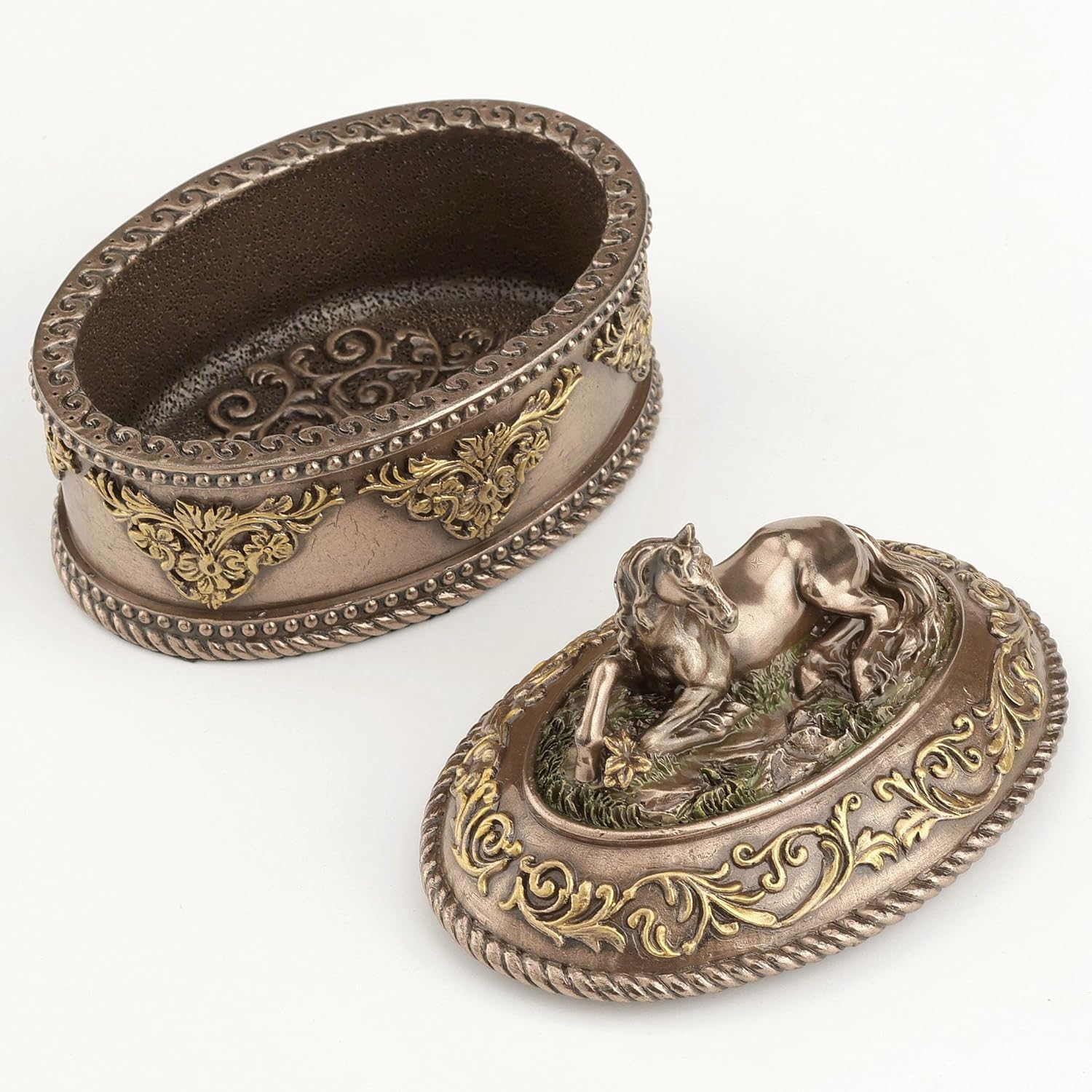 Lying Horse Oval Trinket Box - Image 5