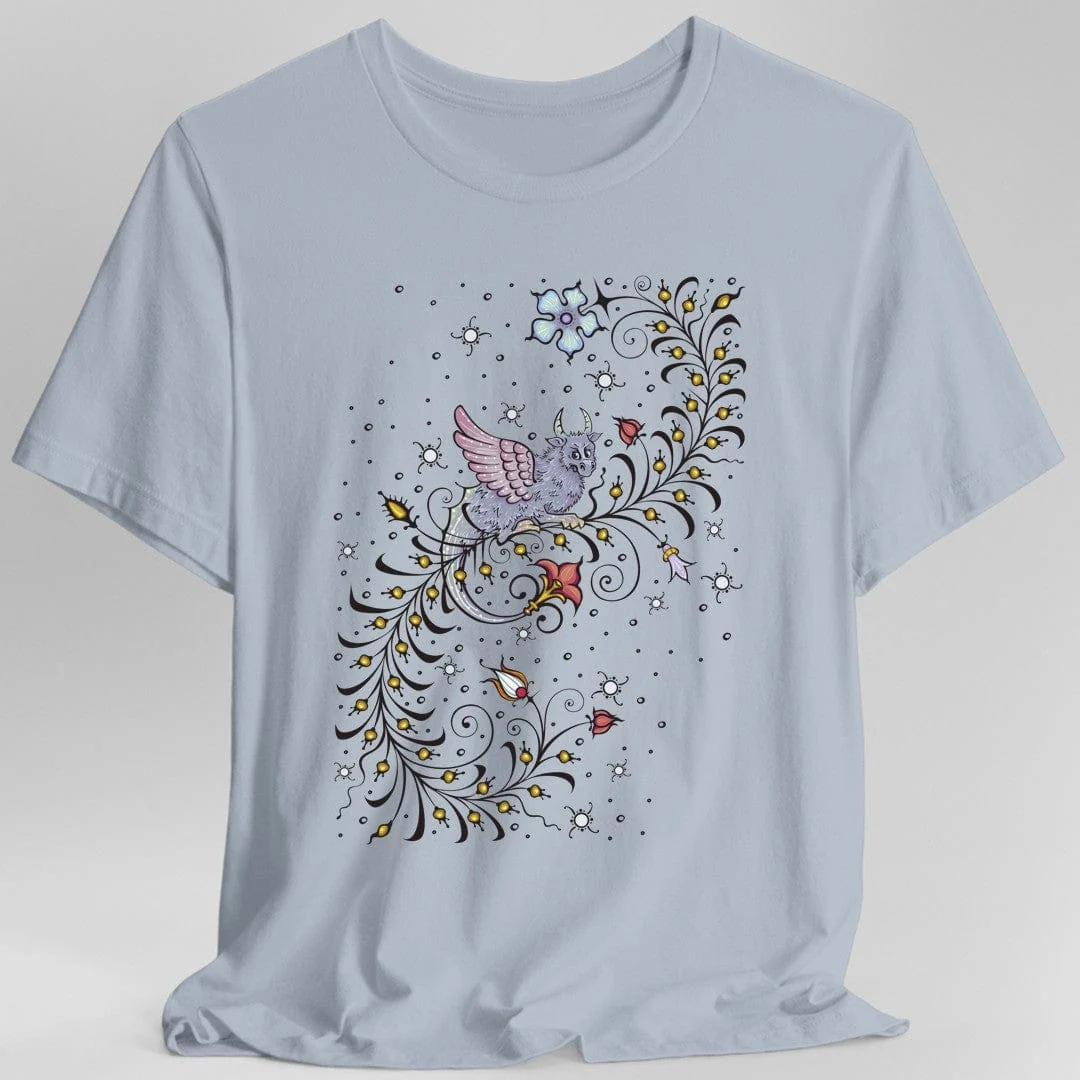 Medieval Manuscript Dragon T-Shirt - Image 4