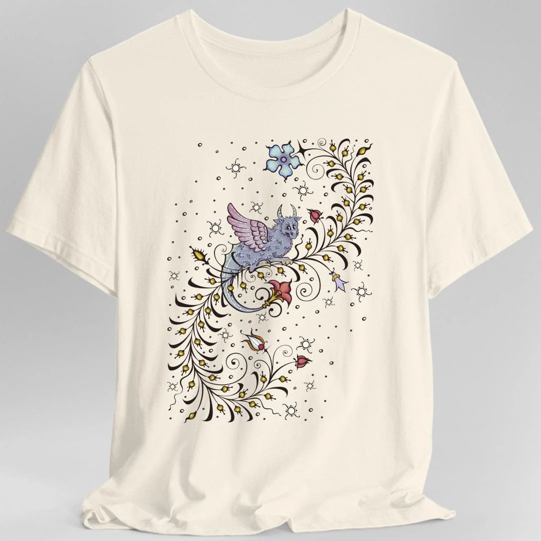 Medieval Manuscript Dragon T-Shirt - Image 5