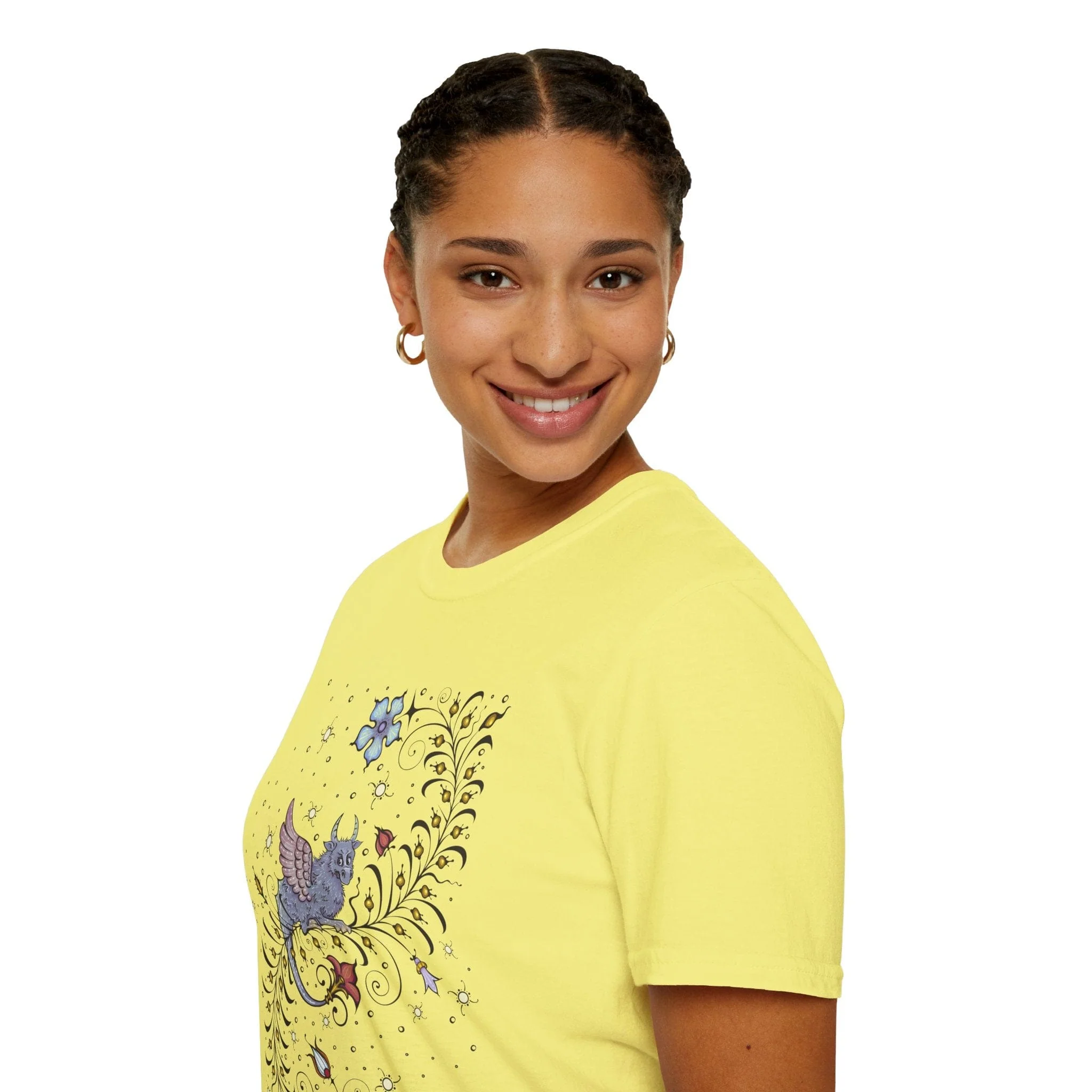 Medieval Manuscript Dragon T-Shirt - Image 7