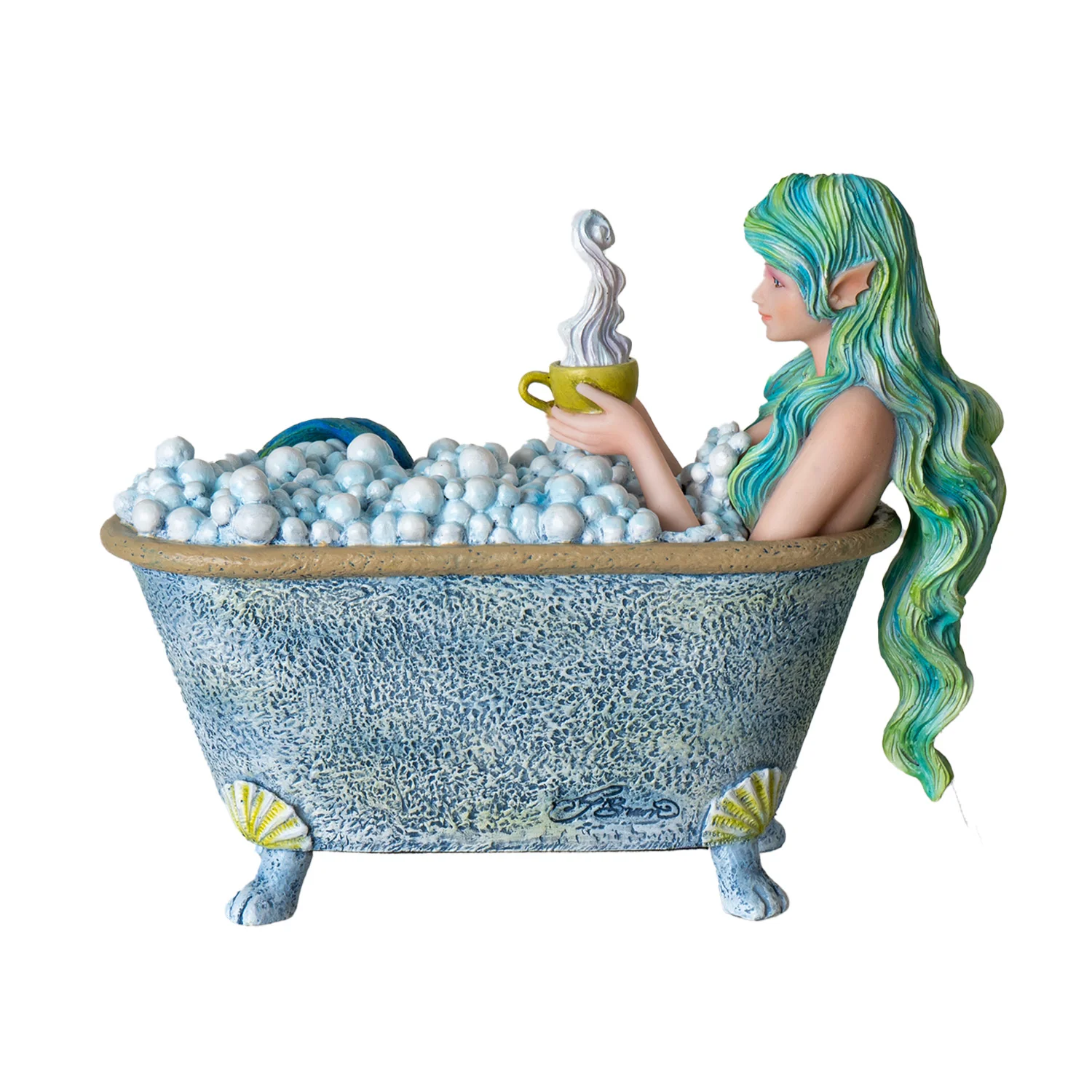 Mermaids Love Bubble Baths Figurine by Amy Brown - Image 2