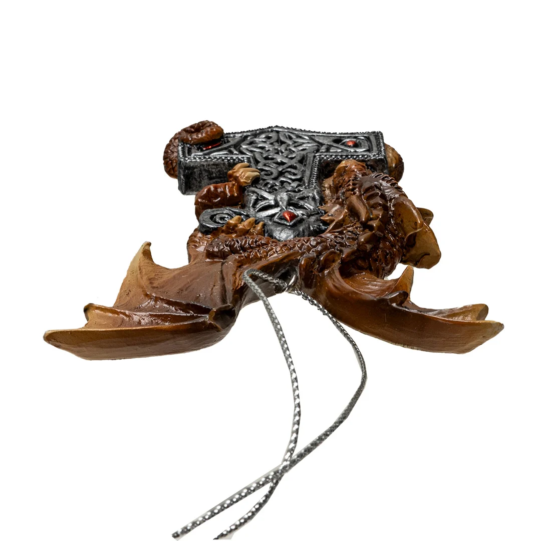 Mjolnir Guardian Dragon Ornament by Anne Stokes - Image 3