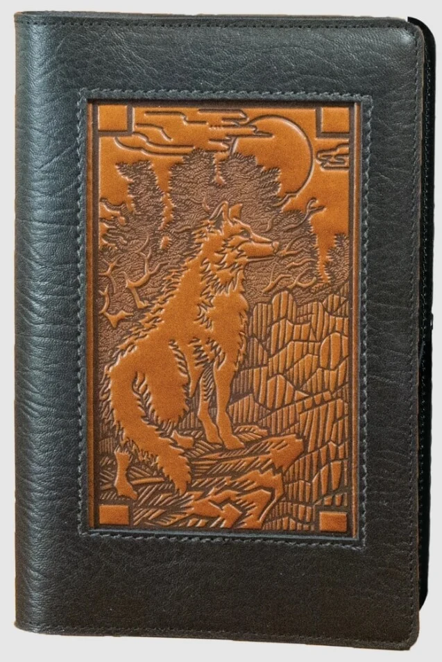 Mountain Wolf Icon Leather Journal