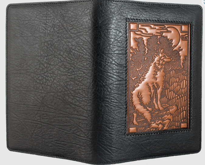 Mountain Wolf Icon Leather Journal - Image 2