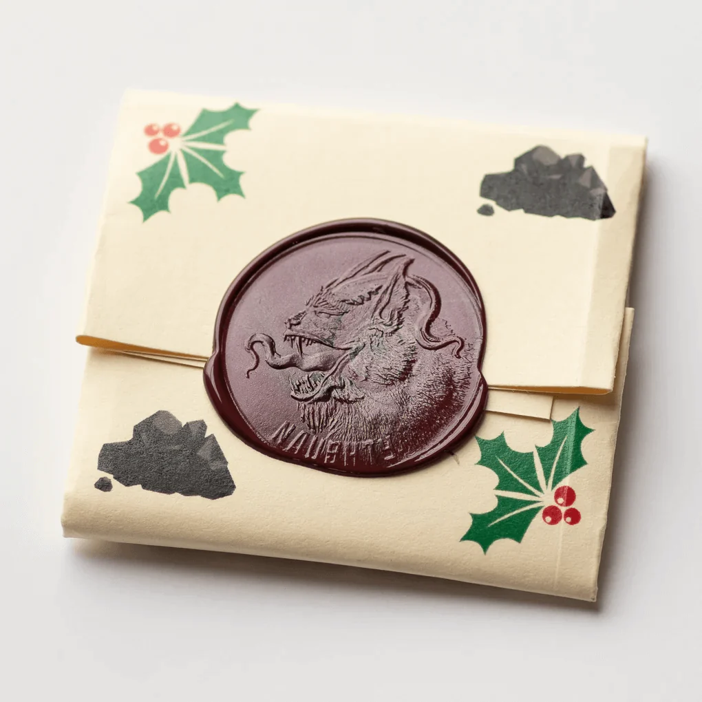 Naughty or Nice Copper Ornament - Image 3