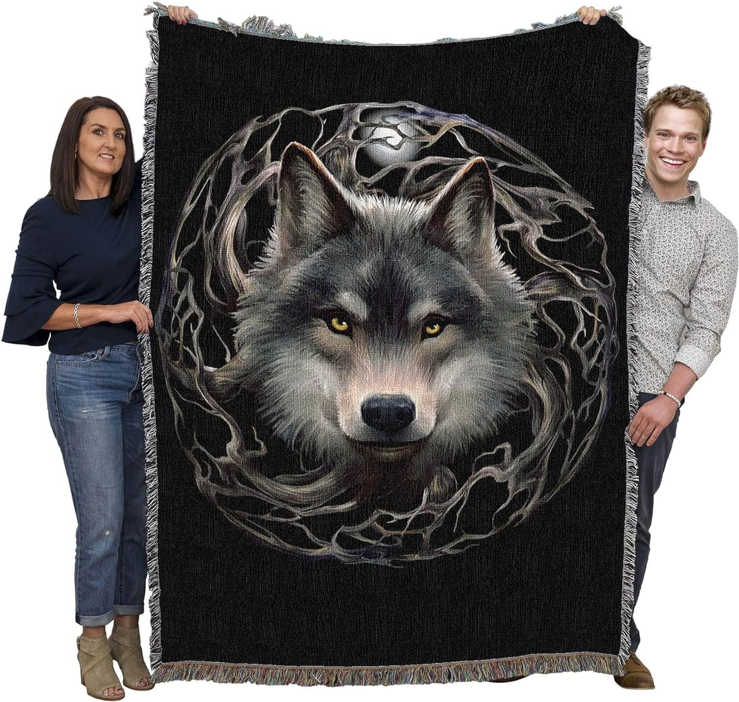 Night Forest Tapestry Blanket - Image 2