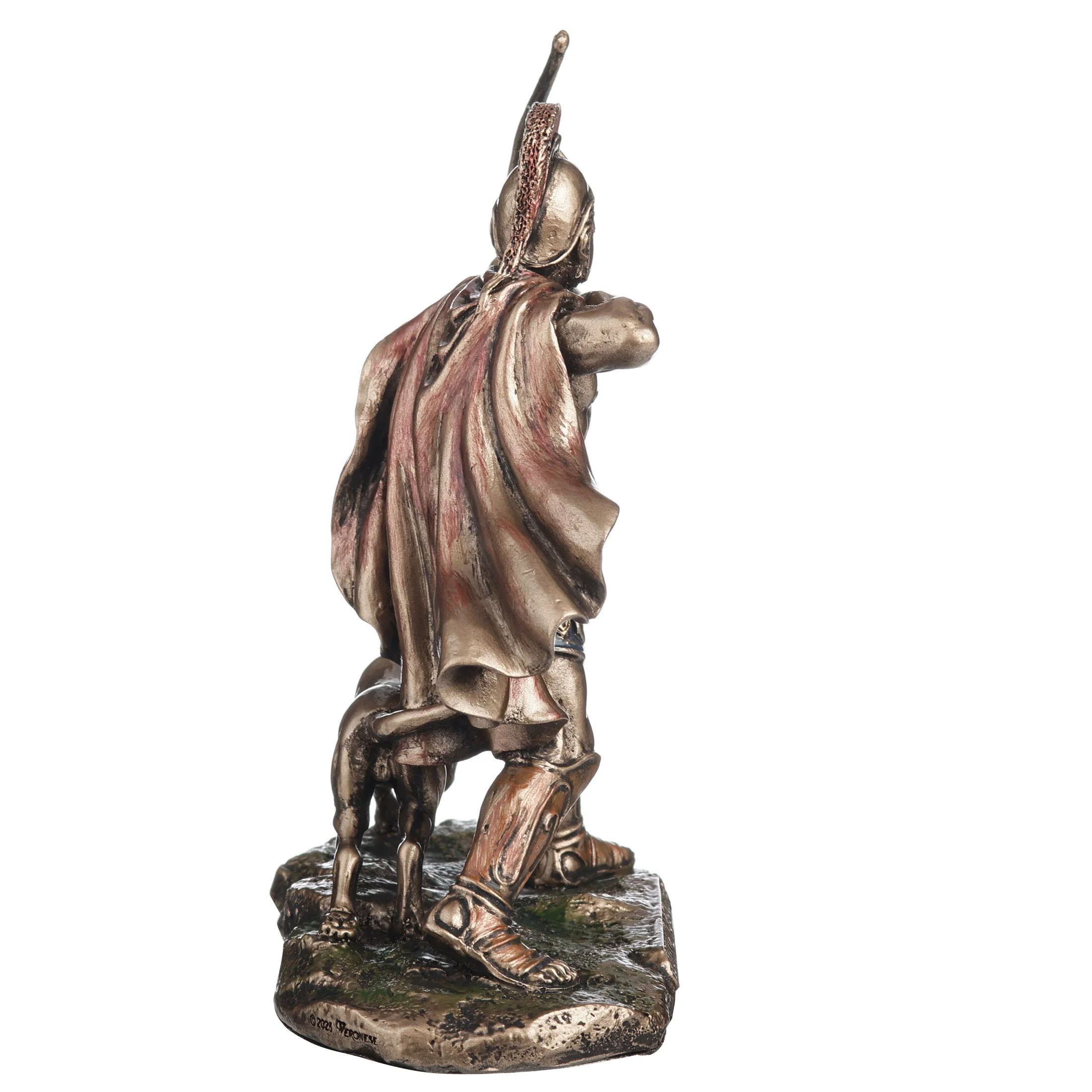 Odysseus Drawing His Bow with Argos Figurine - Image 3