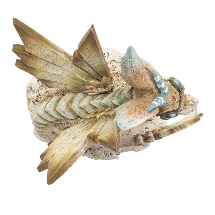 Pale Steampunk Dragon Figurine - Image 3