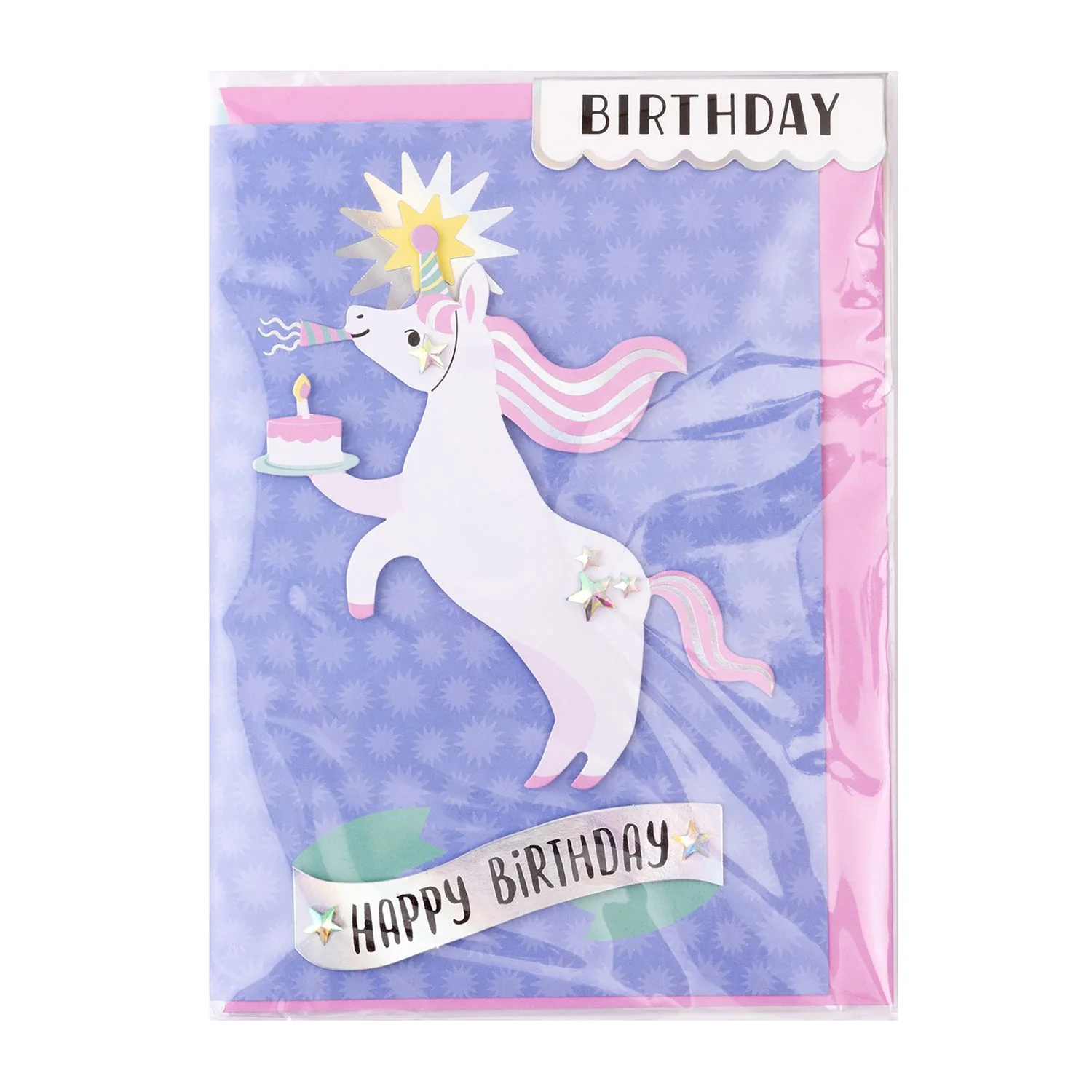 Party Unicorn Happy Birthday Greeting Card - Image 3